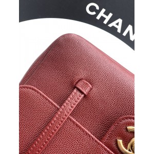 Chanel clutch with leather strap 15x22x7cm 
