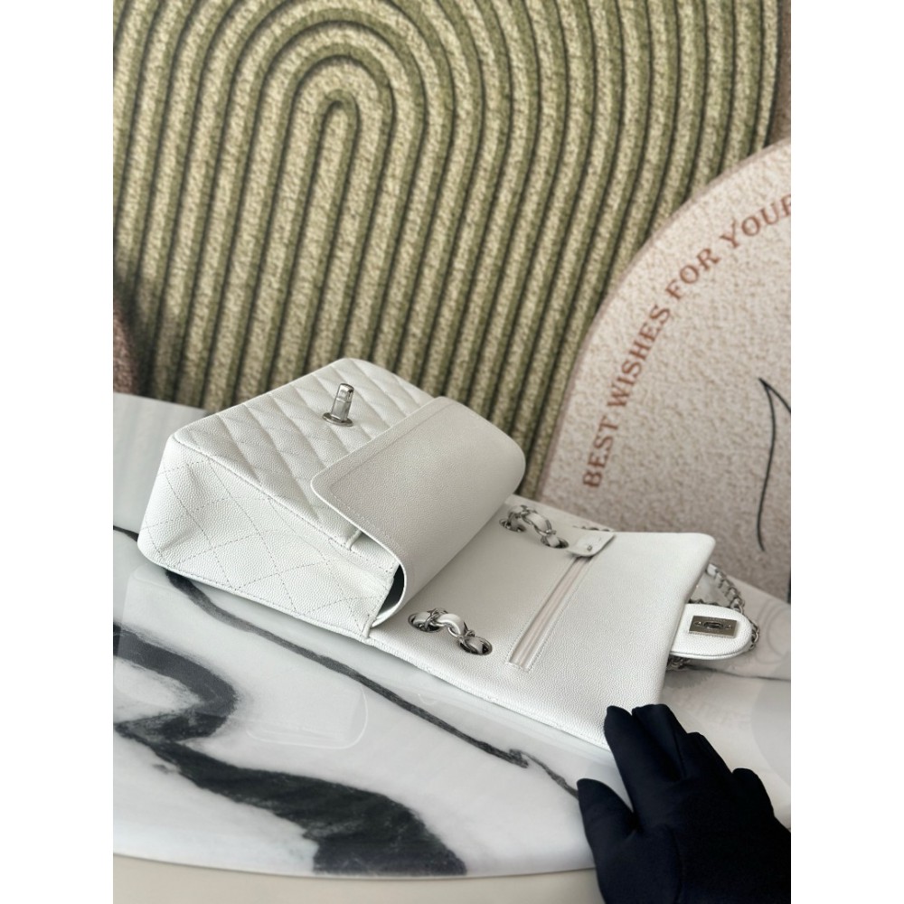 Chanel classic flap bag medium size 25x16x7cm REAL GRAINED LEATHER 100% Bags