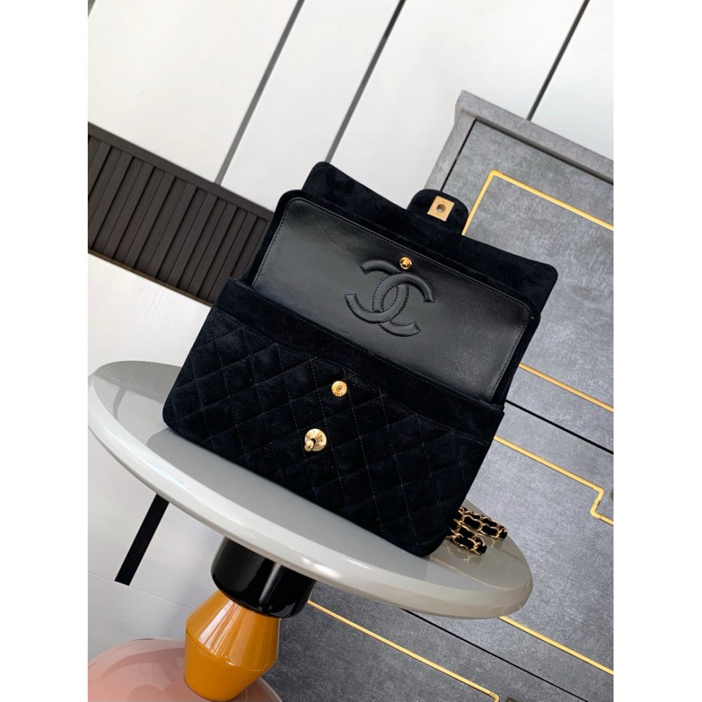 Chanel classic flap bag 25x16x7cm suede Bags