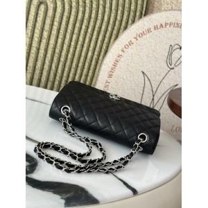 Chanel classic flap bag medium size 25x16x7cm REAL GRAINED LEATHER 100% Bags