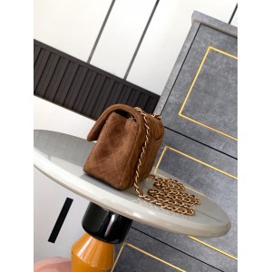 Chanel classic flap bag 20x13x5cm suede Bags