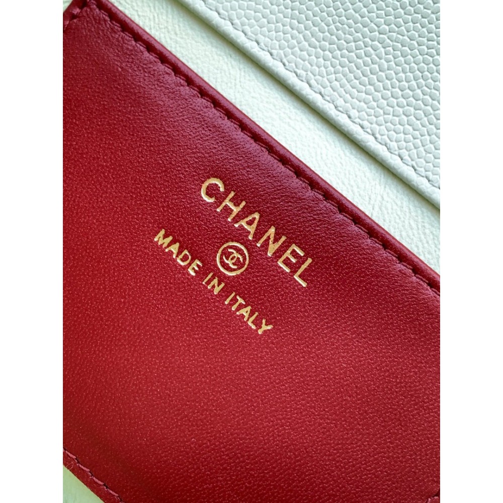 Chanel clutch with leather strap mini size 17x11.5x5cm Bags