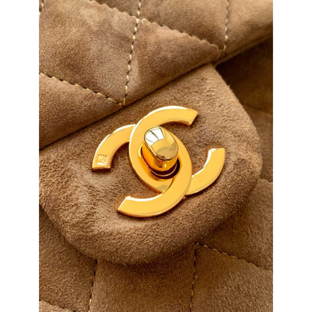 Chanel classic flap bag 25x16x7cm suede Bags