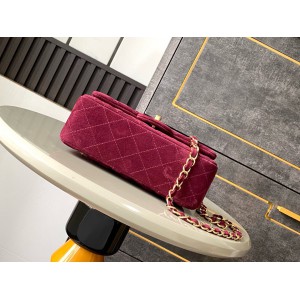 Chanel classic flap bag 20x13x5cm suede Bags
