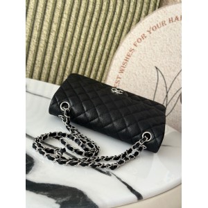 Chanel classic flap bag medium size 25x16x7cm REAL GRAINED LEATHER 100% Bags