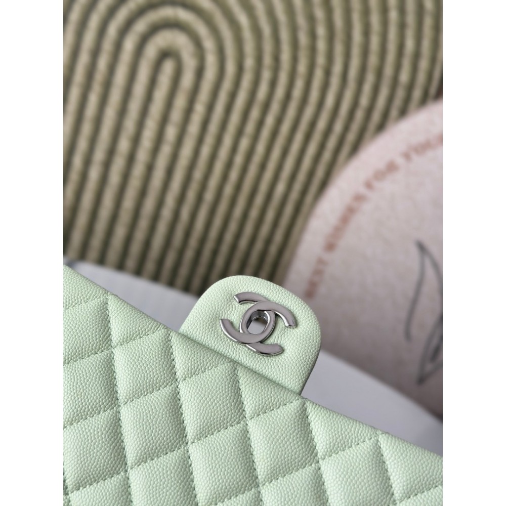 Chanel classic flap bag medium size 25x16x7cm REAL GRAINED LEATHER 100% Bags