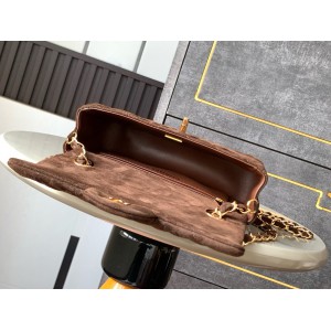 Chanel classic flap bag 20x13x5cm suede Bags