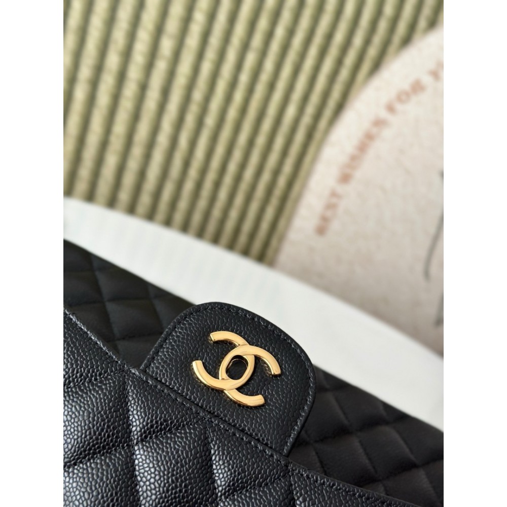 Chanel classic flap bag jumbo size grained leather 30x21cm Bags