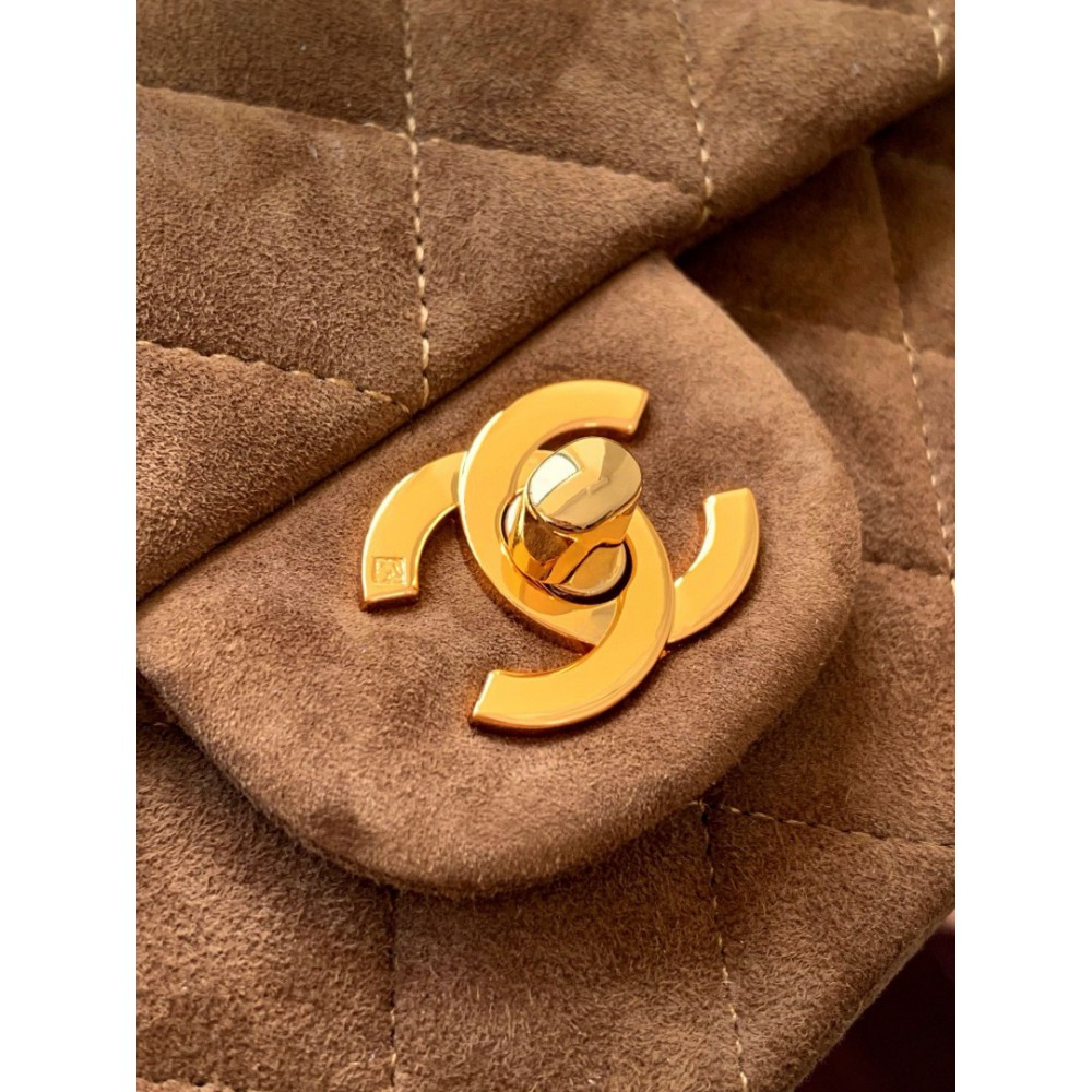 Chanel classic flap bag 20x13x5cm suede Bags