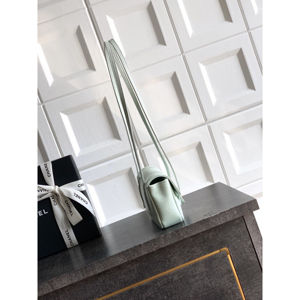 Chanel clutch with leather strap mini size 17x11.5x5cm Bags