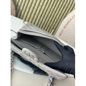 Chanel classic flap bag medium size 25x16x7cm REAL GRAINED LEATHER 100% Bags