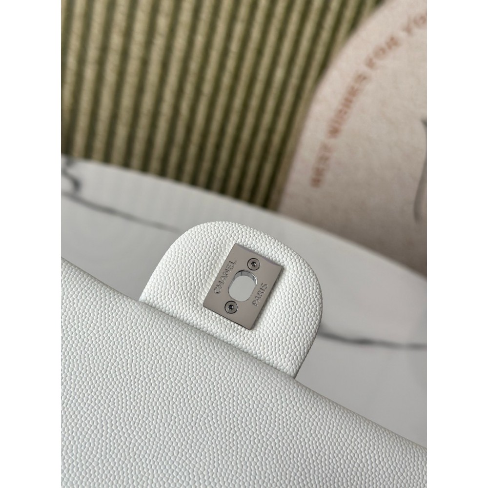 Chanel classic flap bag medium size 25x16x7cm REAL GRAINED LEATHER 100% Bags