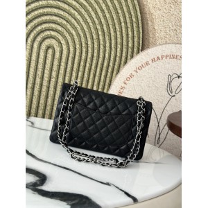 Chanel classic flap bag medium size 25x16x7cm REAL GRAINED LEATHER 100% Bags