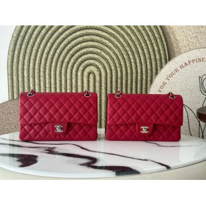 Chanel classic flap bag medium size 25x16x7cm REAL GRAINED LEATHER 100% Bags