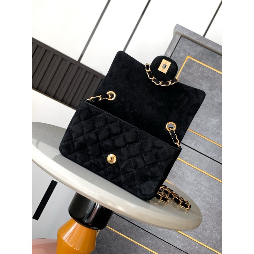 Chanel classic flap bag 20x13x5cm suede Bags