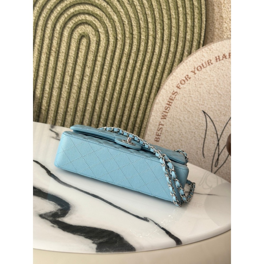 Chanel classic flap bag medium size 25x16x7cm REAL GRAINED LEATHER 100% Bags