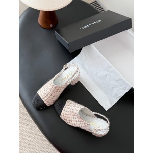 Chanel slingback mules tweed & grosgrain 36-41 Shoes