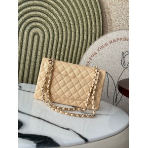 Chanel classic flap bag medium size 25x16x7cm REAL GRAINED LEATHER 100% Bags