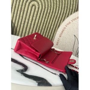 Chanel classic flap bag medium size 25x16x7cm REAL GRAINED LEATHER 100% Bags