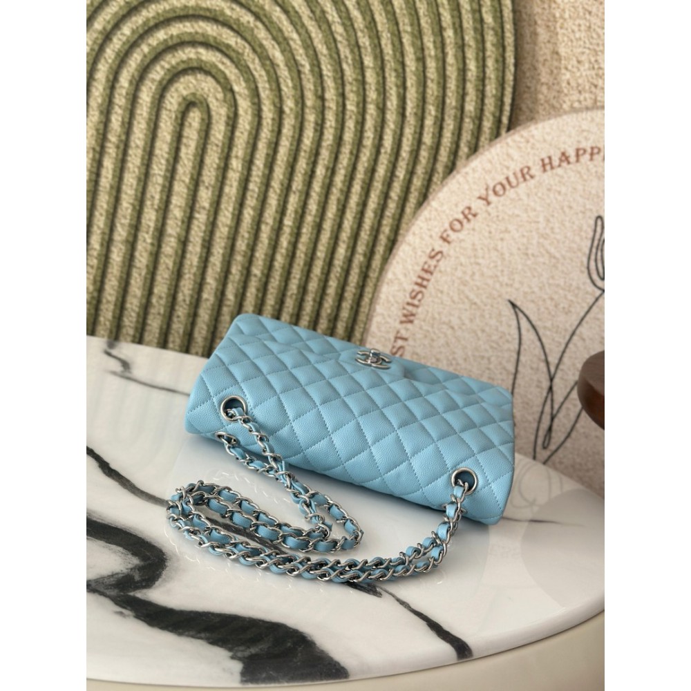 Chanel classic flap bag medium size 25x16x7cm REAL GRAINED LEATHER 100% Bags