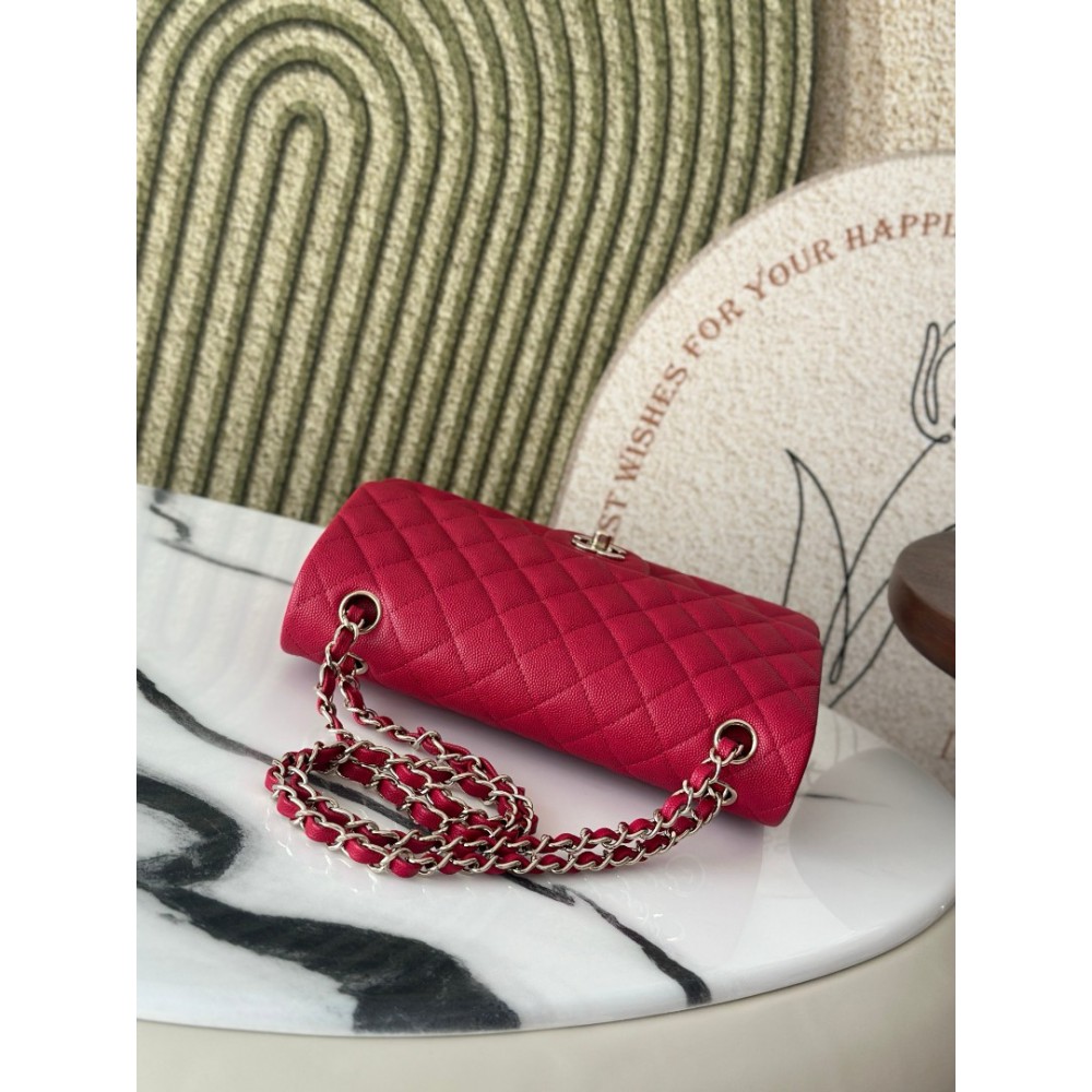 Chanel classic flap bag medium size 25x16x7cm REAL GRAINED LEATHER 100% Bags