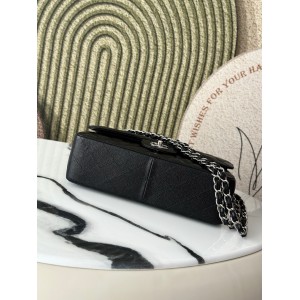 Chanel classic flap bag jumbo size grained leather 30x21cm Bags