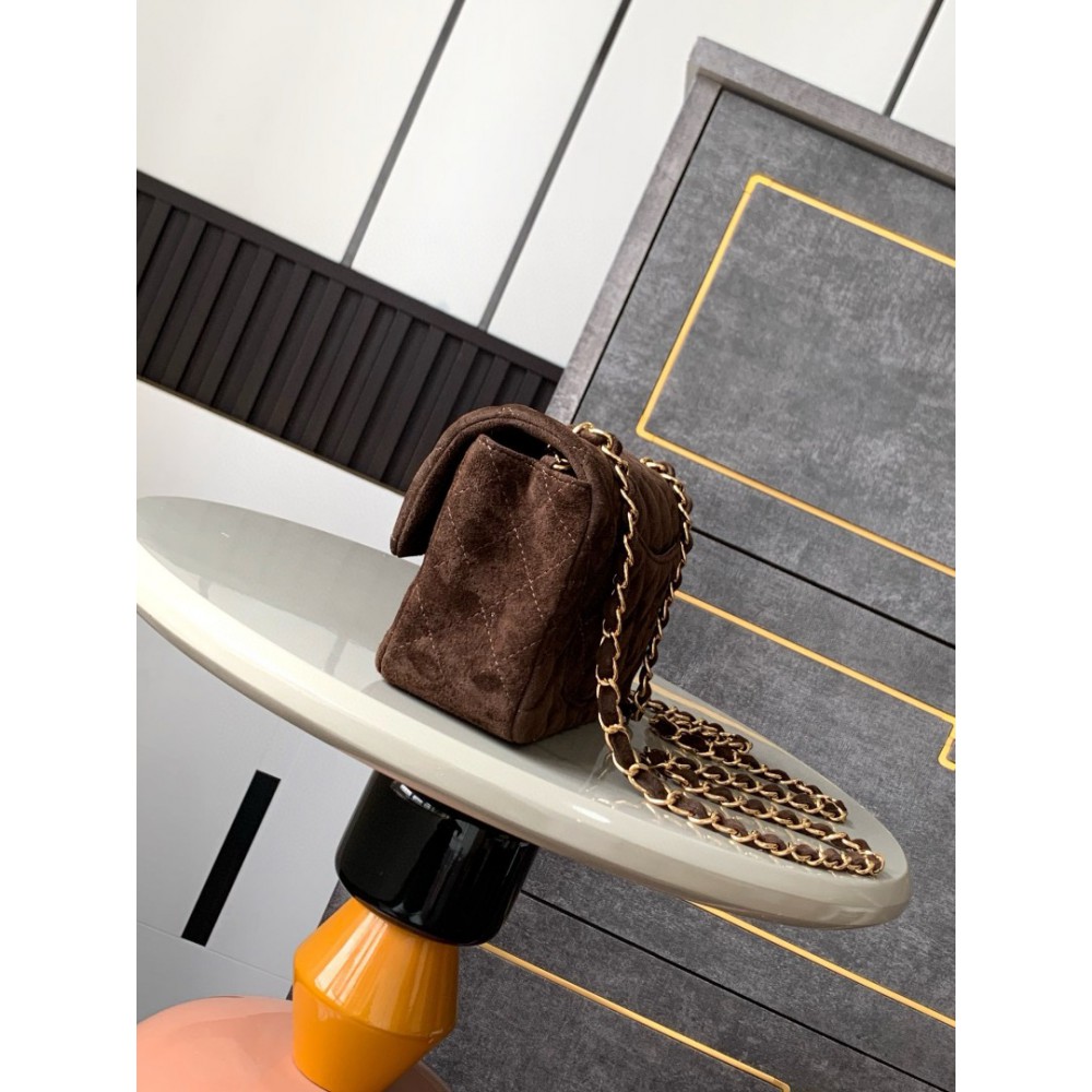 Chanel classic flap bag 20x13x5cm suede Bags
