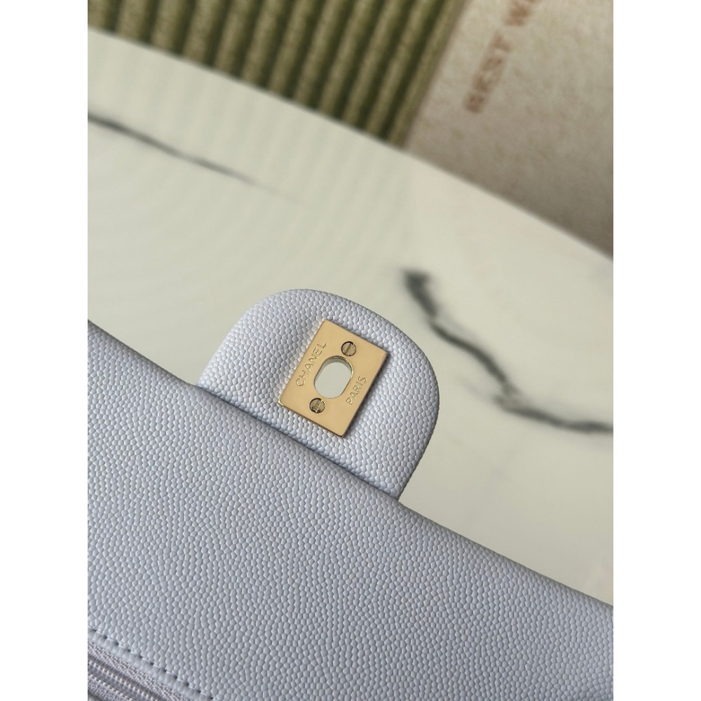 Chanel classic flap bag medium size 25x16x7cm REAL GRAINED LEATHER 100% Bags