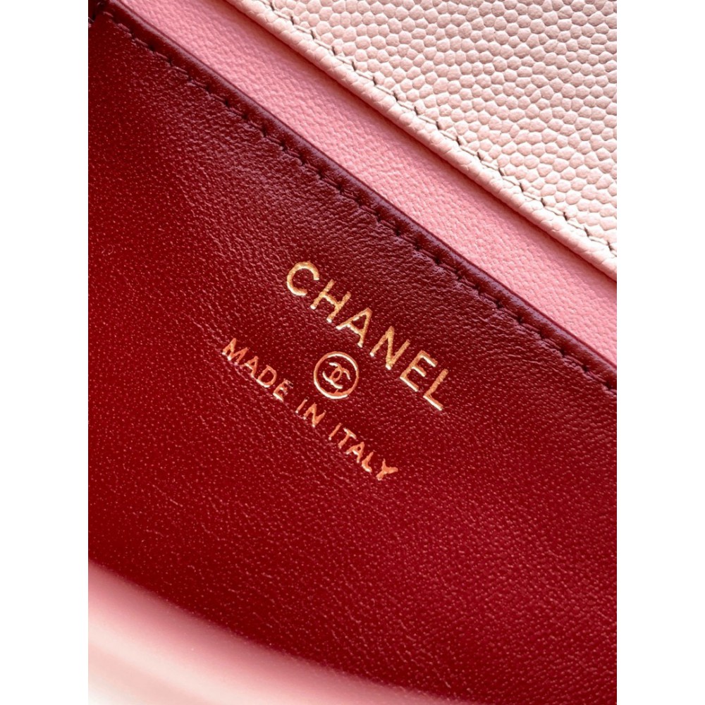 Chanel clutch with leather strap mini size 17x11.5x5cm Bags