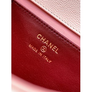 Chanel clutch with leather strap mini size 17x11.5x5cm Bags