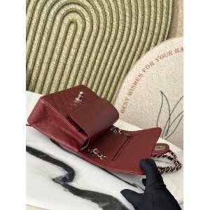 Chanel classic flap bag medium size 25x16x7cm REAL GRAINED LEATHER 100% Bags