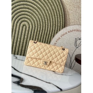 Chanel classic flap bag medium size 25x16x7cm REAL GRAINED LEATHER 100% Bags