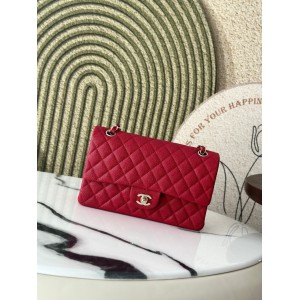 Chanel classic flap bag medium size 25x16x7cm REAL GRAINED LEATHER 100% Bags