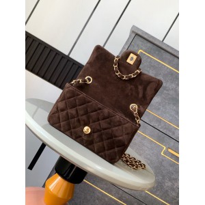 Chanel classic flap bag 20x13x5cm suede Bags