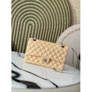 Chanel classic flap bag medium size 25x16x7cm REAL GRAINED LEATHER 100% Bags