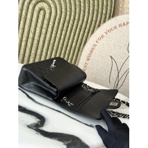 Chanel classic flap bag medium size 25x16x7cm REAL GRAINED LEATHER 100% Bags