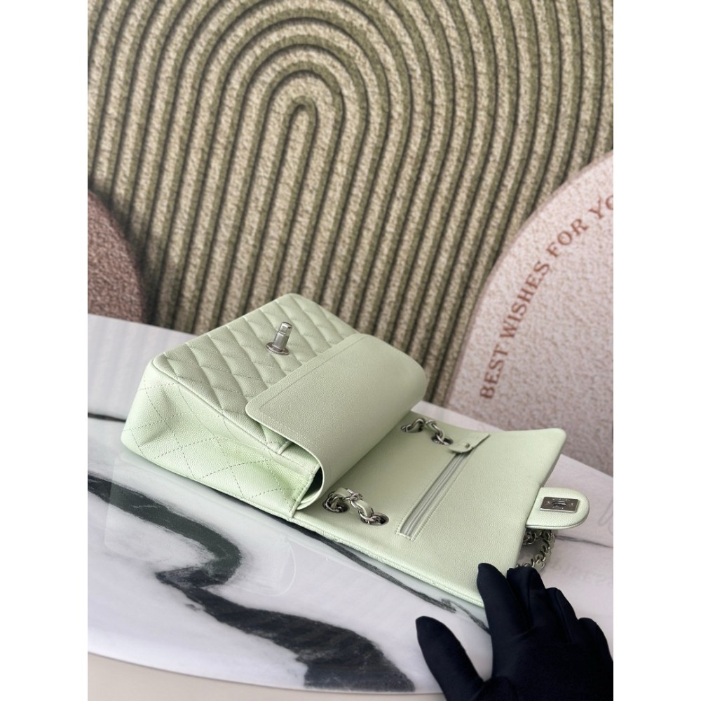 Chanel classic flap bag medium size 25x16x7cm REAL GRAINED LEATHER 100% Bags