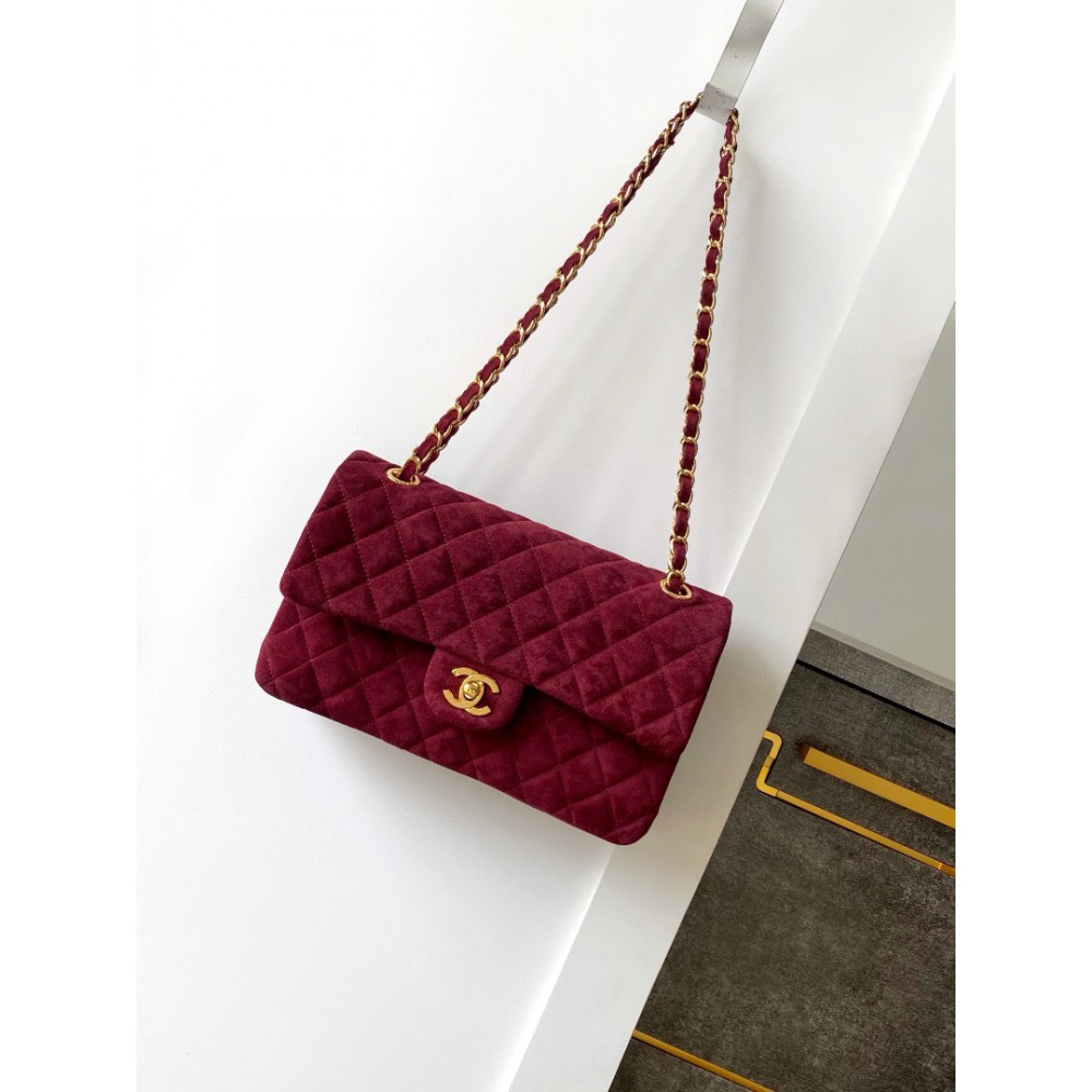 Chanel classic flap bag 25x16x7cm suede Bags