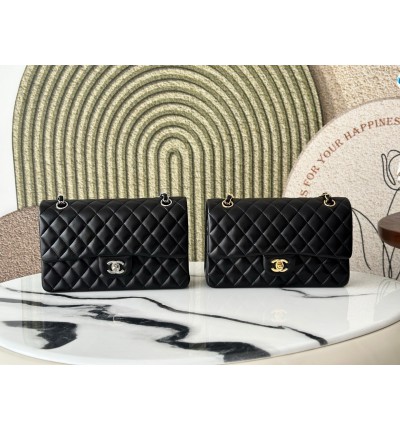 Chanel classic flap bag medium size 25x16x7cm REAL LEATHER 100%