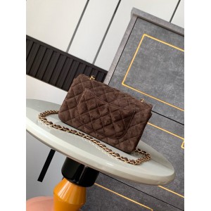Chanel classic flap bag 20x13x5cm suede Bags