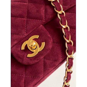 Chanel classic flap bag 20x13x5cm suede Bags