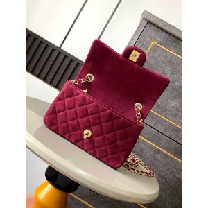 Chanel classic flap bag 20x13x5cm suede Bags