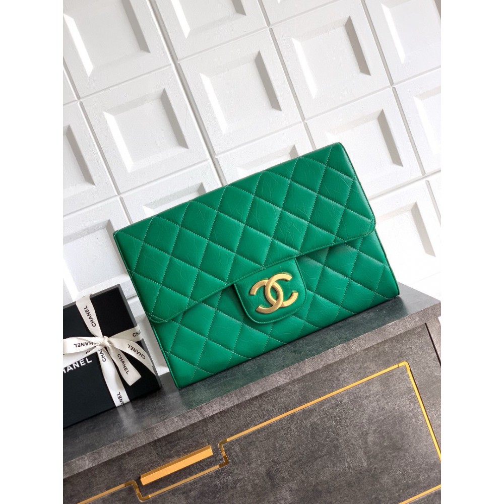 Chanel clutch 27.5x41x6.5cm leather 100% Bags