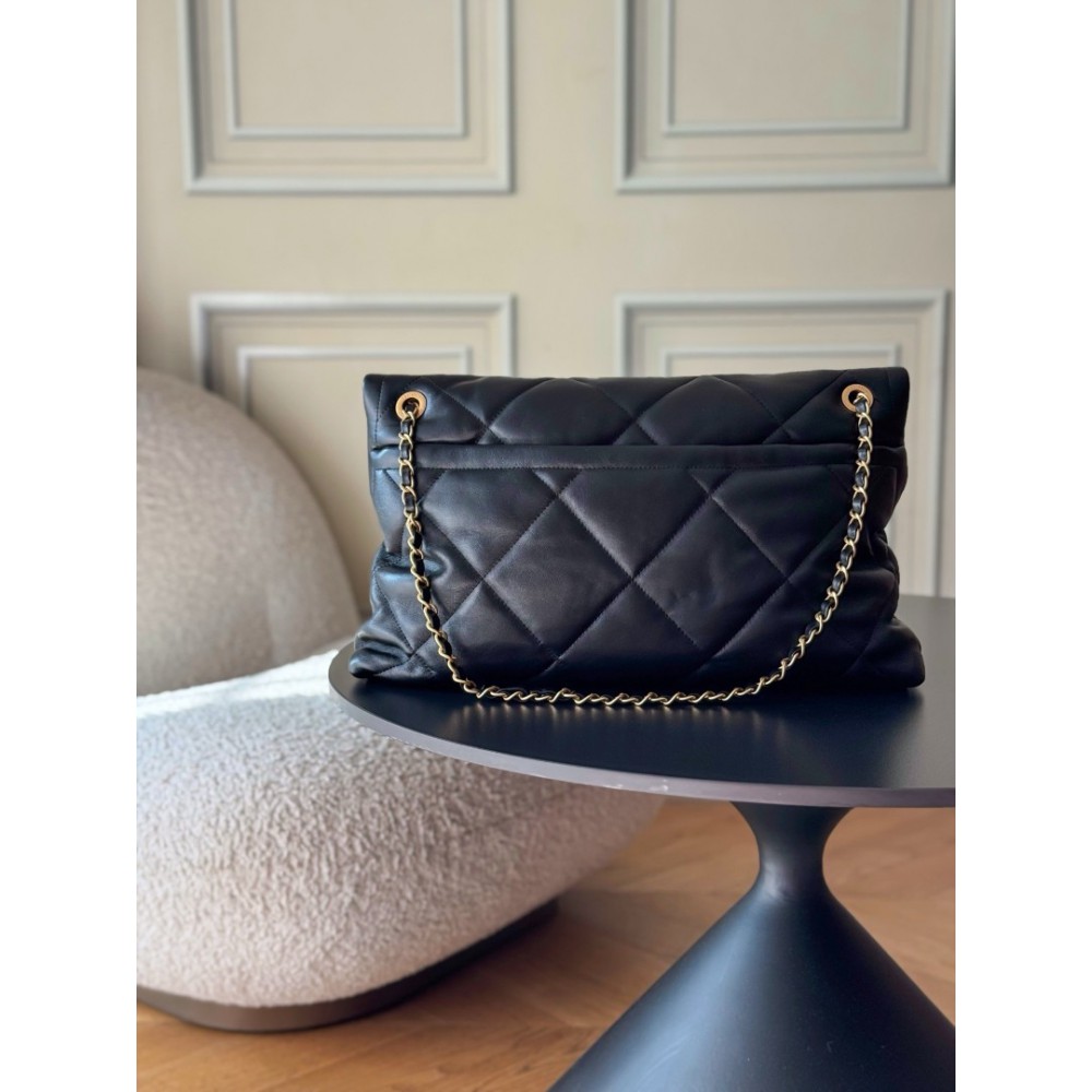 Chanel shopping bag leather 100% 27x45x10cm Bags