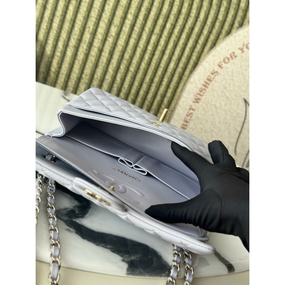 Chanel classic flap bag medium size 25x16x7cm REAL GRAINED LEATHER 100% Bags