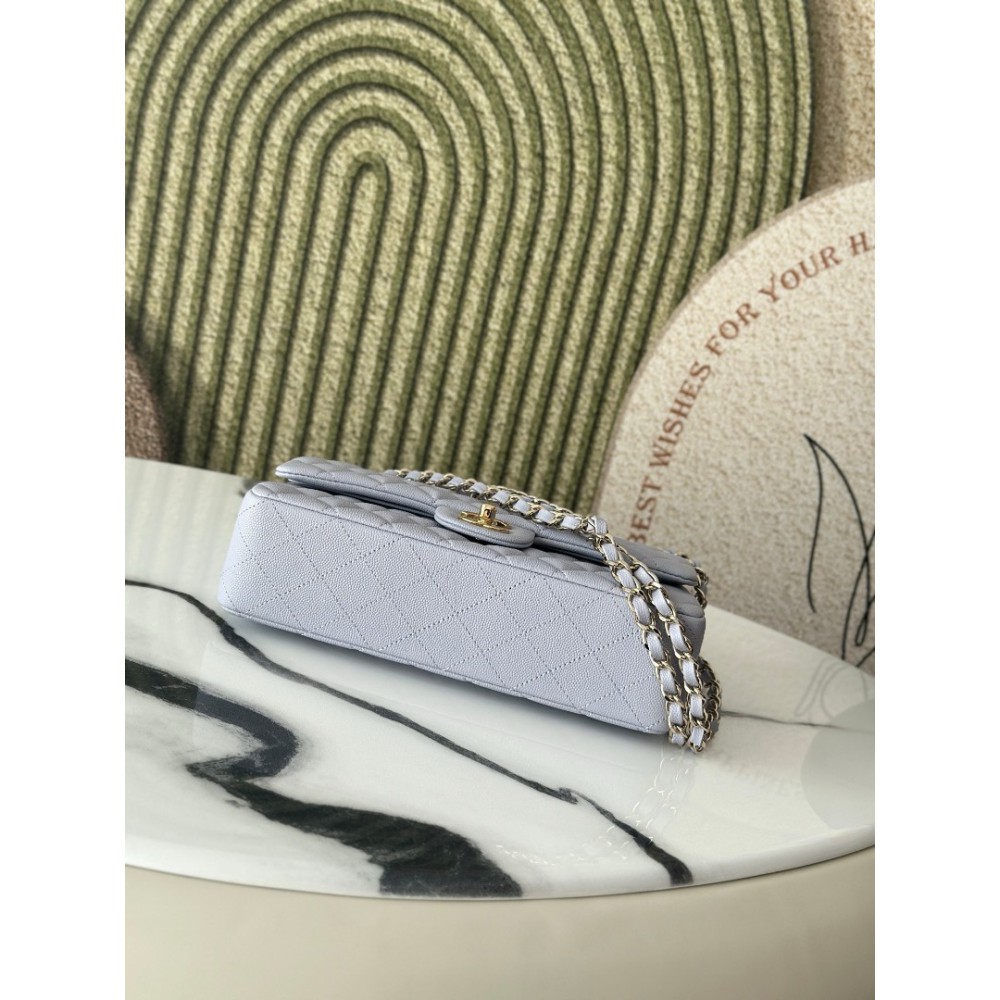 Chanel classic flap bag medium size 25x16x7cm REAL GRAINED LEATHER 100% Bags