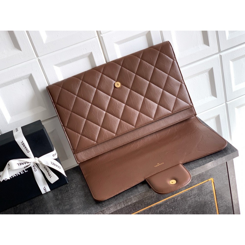 Chanel clutch 27.5x41x6.5cm leather 100% Bags