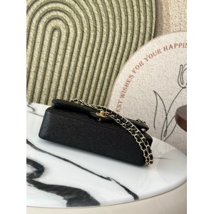 Chanel classic flap bag medium size 25x16x7cm REAL GRAINED LEATHER 100% Bags