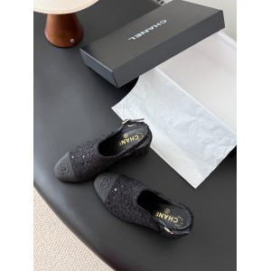 Chanel slingback mules tweed & grosgrain 36-41 Shoes