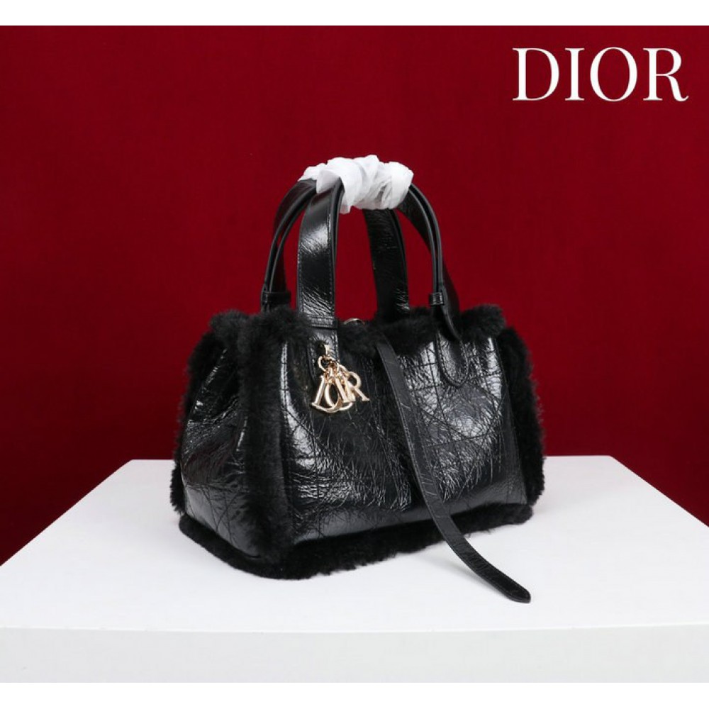 Dior Toujours shearling 23 x 15 x 15cm Bags